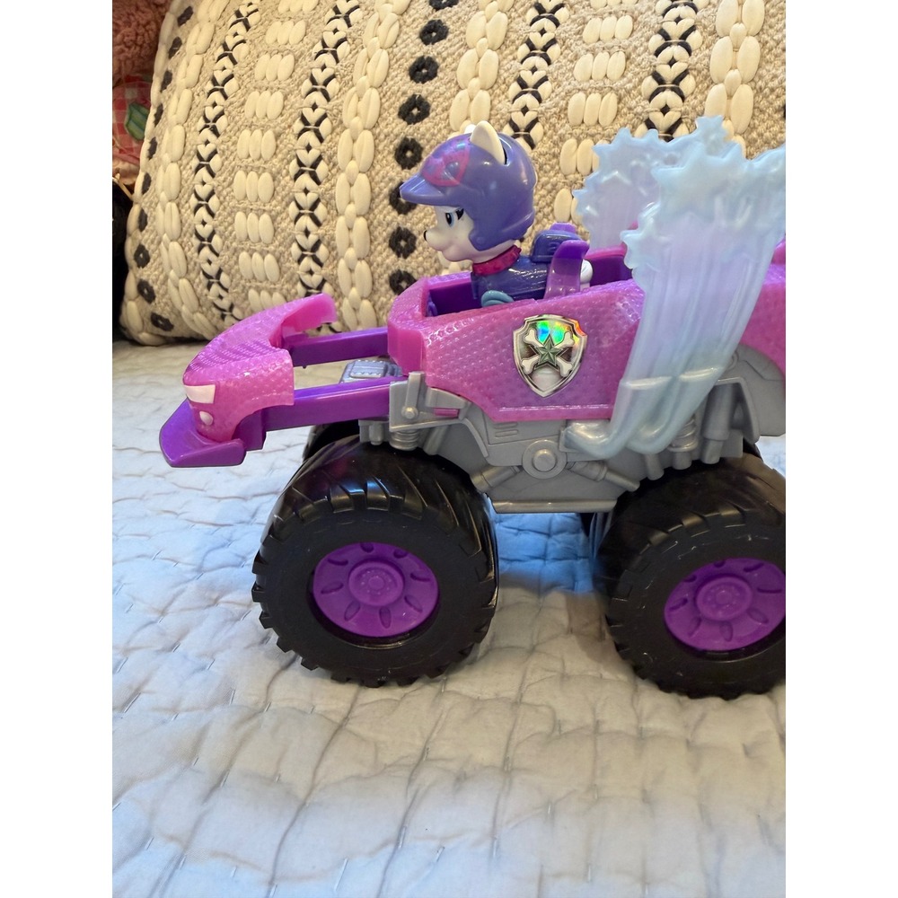 PAW Patrol Pink Purple Vehicle Toy with Figure 6" Kids Rescue Car